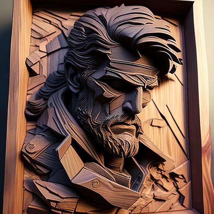 3D модель Солид Снейк из Metal Gear Solid (STL)